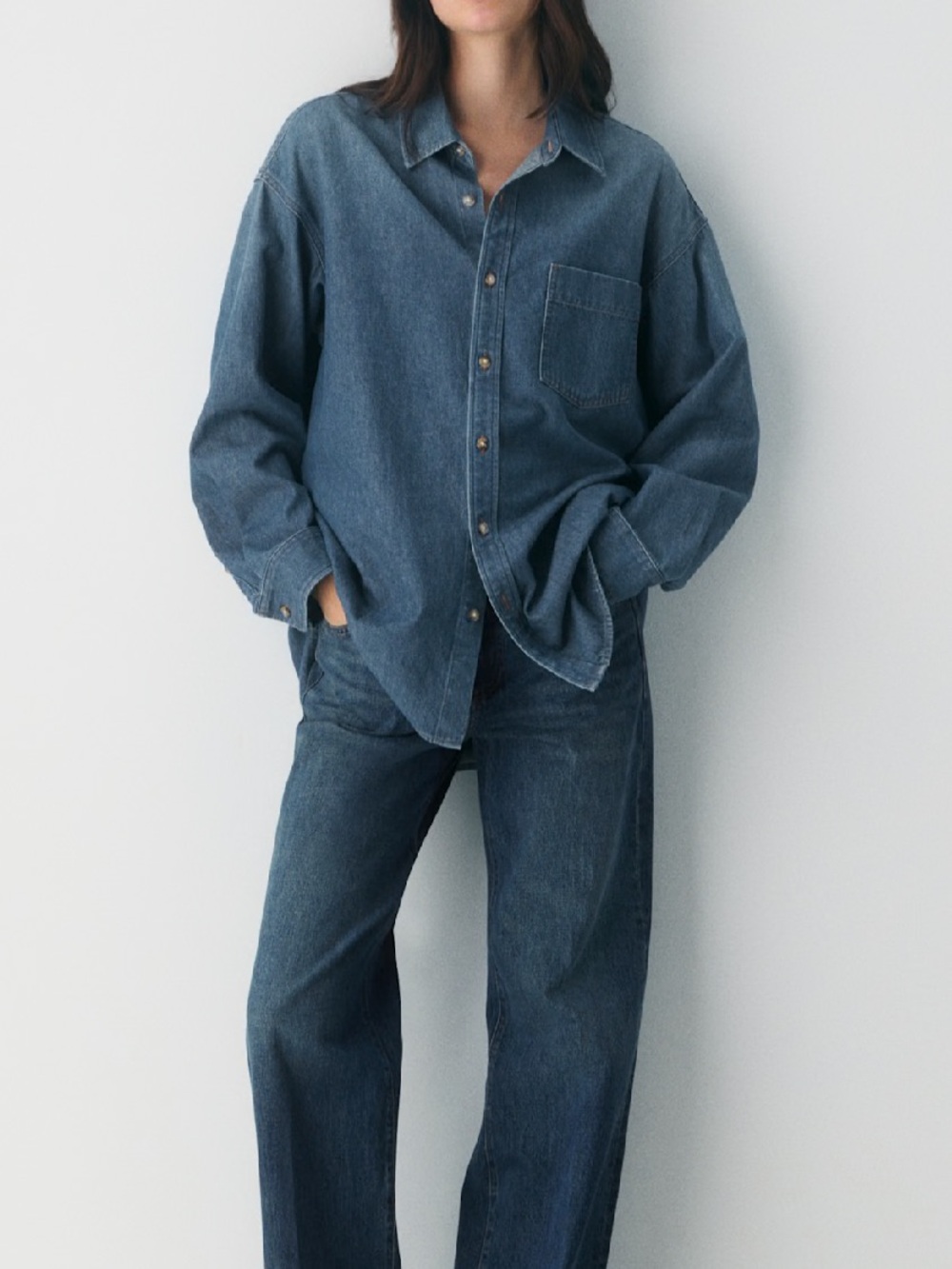 Denim Forum The '80s Comfy Denim Shirt